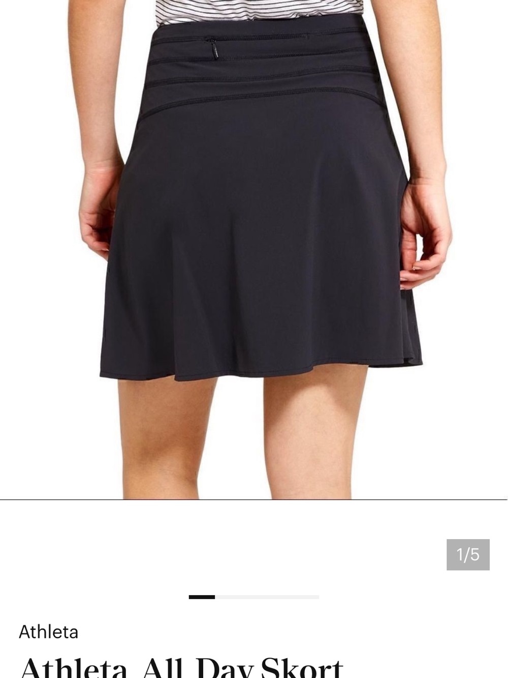Athleta All Day Skort Black Size 10 - Picture 3 of 7